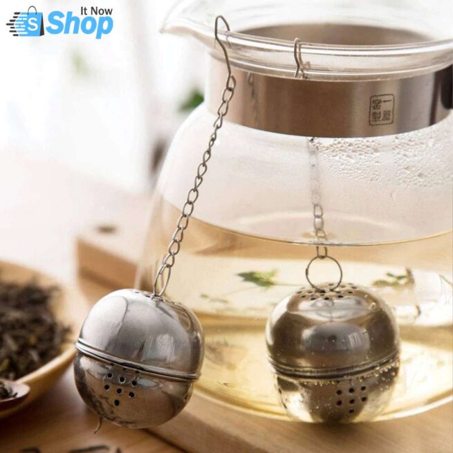 Ball Shape Tea Infuser Hangable Home Kitchen Accessories For Loose Tea Leaf Spice Stainless