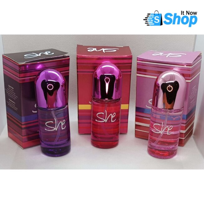 Pack Of 3 She Love Perfume Original 25ml For Unisex Women Ladies Girls Men Boys Gift Pack Marriage Gift Special Gift Eid Gift Part Gift Anniversary Gift