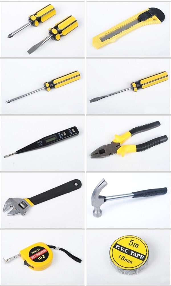 16 Pcs Set Emergency Tools Household Repair Tools Kit Set Box