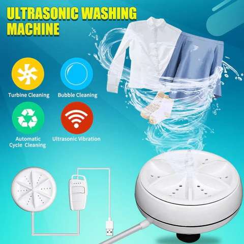 Portable Mini Ultrasonic Washing Machine