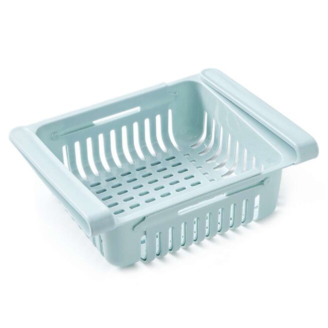 Adjustable Storage Basket For Fridge | Plastic Basket | Stretchable Food Organizer (random Color)