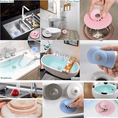 2 in 1 Silicone Sink Drain Stopper