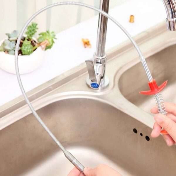 Spring Pipe Dredging Tools Drain Snake Drain Cleaner Sticks Clog Remover Cleaning Tools Household For Kitchen Sink