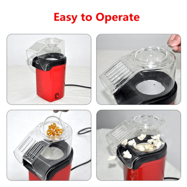 Electric Popcorn Maker Diy Household Automatic Mini Hot Air Popcorn