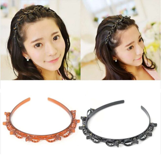 New Hair Style Twister Hair Band Headband With Clip Hair Styling New Fashion For Girls