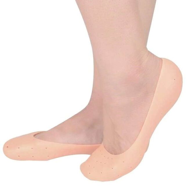 1 Pair (2PCS) Silicone Heel Protector Anti Crack Heel Protector