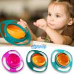 360 Degree Baby Gyro Bowl Spill Proof Rotation Non Spill