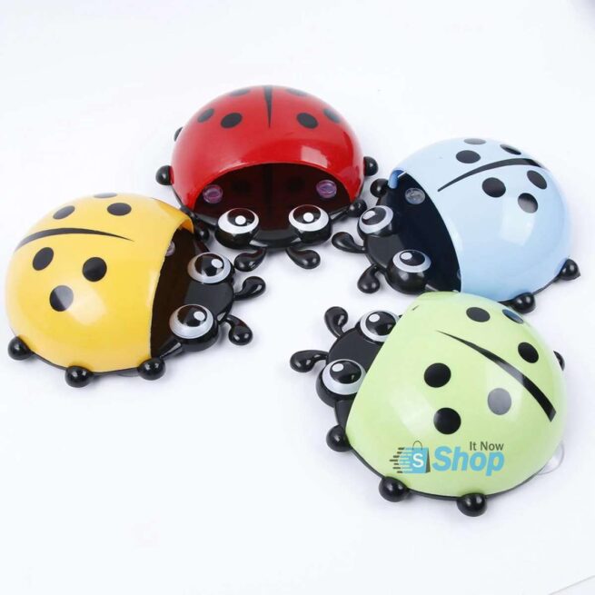 Pack Of 2 3d Cartoon Animal Cute Turtle Shape Toothbrush Holder Suction Cup Bathroom Wall Accessories Children Adult Baby , Cup Mount Turtle Toothbrush Toothpaste Container Box