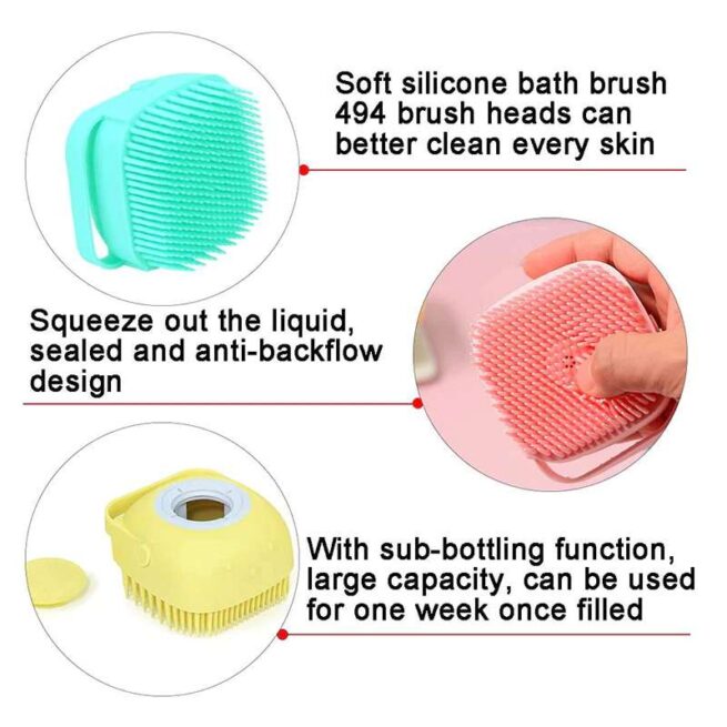 Mini Bath Brush (random Color)