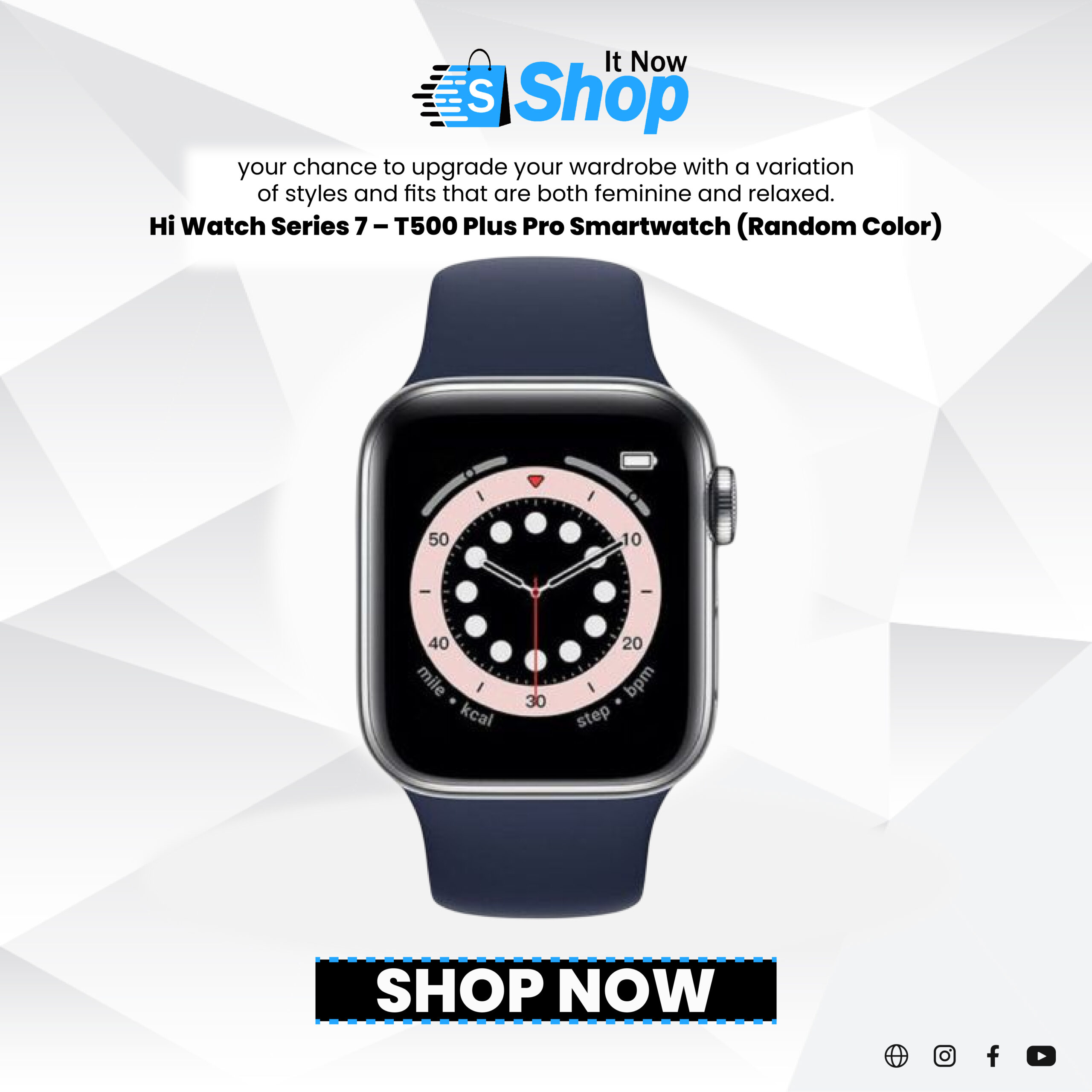 Hi Watch Series 7 – T500 Plus Pro Smartwatch (random Color)
