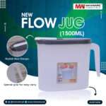 Maxware Household – Flow Jug 1500 Ml – Oil Jug – High Quality Plastic Jug – Pitcher Jug – Beverages Jug (random Color)
