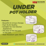 Maxware Household – Under Pot Holder – Upto 150°c Heat Resistant (random Color)