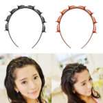 Pack Of 3 Double Bangs Hairstyle Hair Clips Hairpin Head Hoop Twist Plait Clip Front Hair Clips Hairpin Headband Beauty Tool