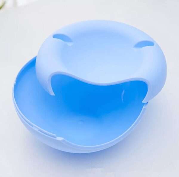 Shape Snack Bowl Plastic Lazy Fruit Plate Double Snack Storage Bowl Fruit Plate With Phone Holder Multi-color Optional