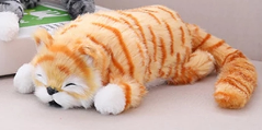 New Arrival Funny Laughing Cat Roll Electronic Pet Toys Simulation Animal Robot Cats Gift For Child (random Color)