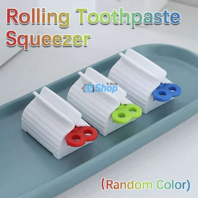 Pack Of 2 Rolling Toothpaste Tube Squeezers Toothpaste Tube Holder Multifunction Manual Rotate Toothpaste Dispenser Tube Squeezer Tool Stand For Bathroom