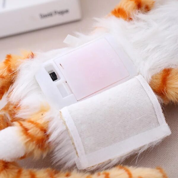 New Arrival Funny Laughing Cat Roll Electronic Pet Toys Simulation Animal Robot Cats Gift For Child (random Color)